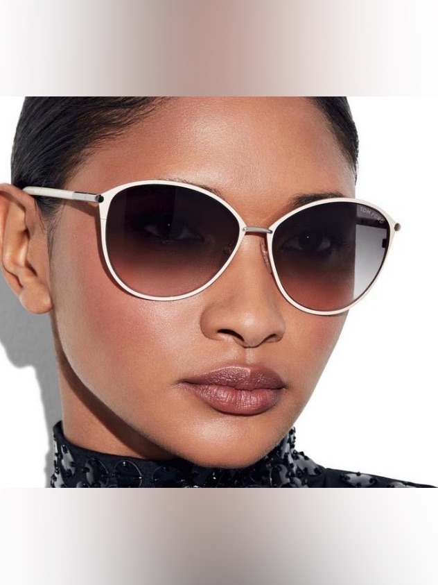 Tom Ford Penelope Gradient Acetate & Metal Round Sunglasses New Never Used
